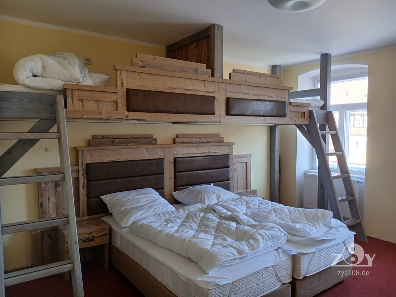 Die neuen Herbergszimmer