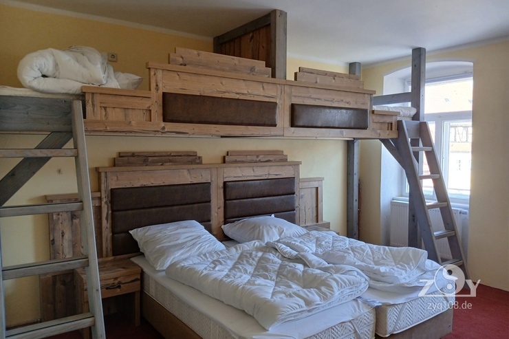 Die neuen Herbergszimmer