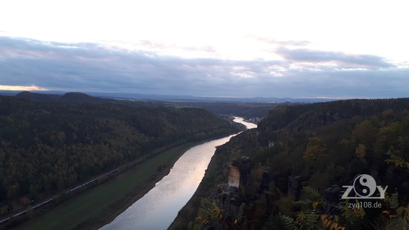 Ein wunderschöner Ausblick auf die Elbe
