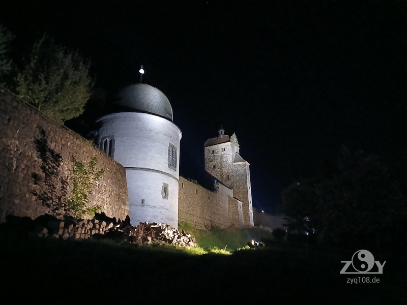 Burg Stolpen bei Nacht