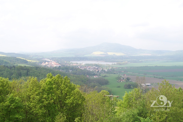 Der Blick auf die tschechische Landschaft