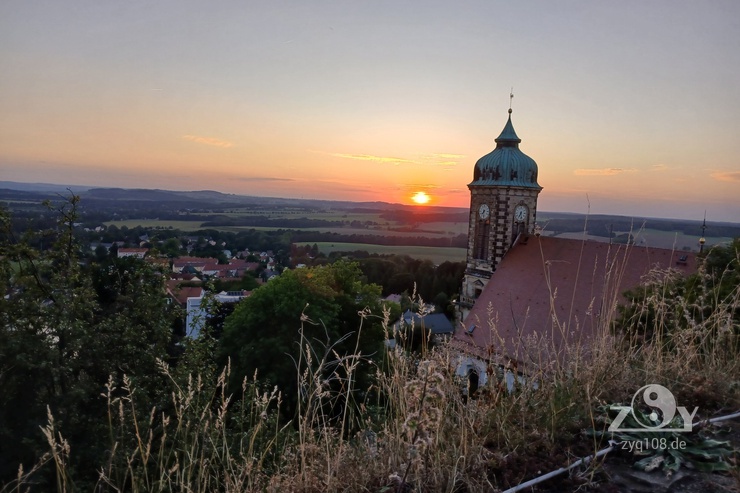 Sonnenuntergang an der Burg